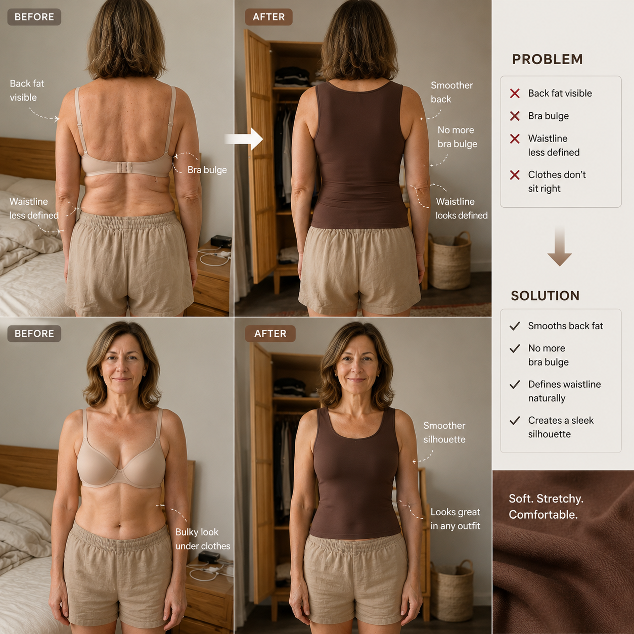 Band-Free Bra Tank