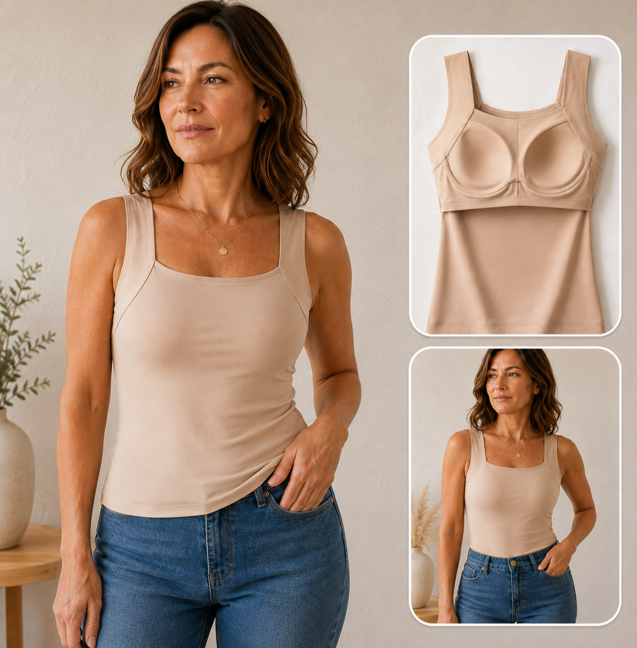 Band-Free Bra Tank